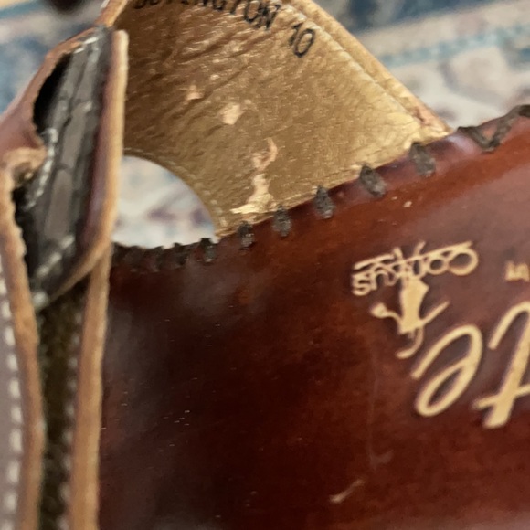 Corkys Elite Women’s Sandals Covington - Brown Tooled Leather - 8M - Picture 9 of 9